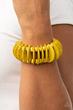 Load image into Gallery viewer, Paparazzi ♥ Tropical Tiki Bar - Yellow ♥ Bracelet

