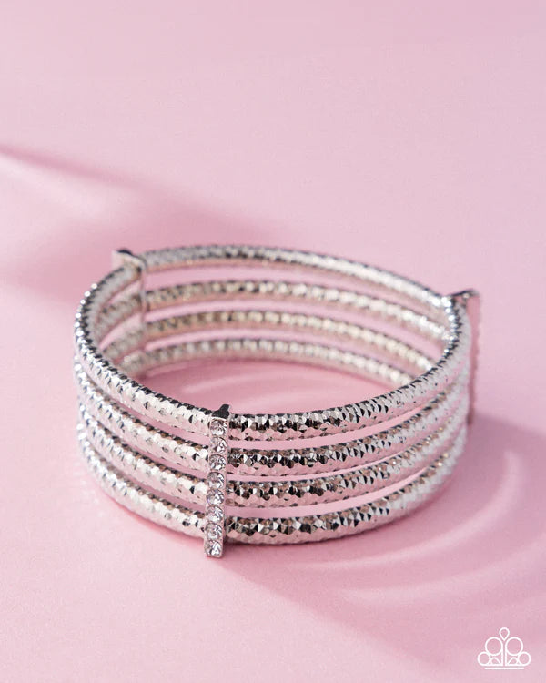 Teeming with Taste - white - Paparazzi bracelet