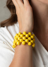 Load image into Gallery viewer, Paparazzi ♥ Tiki Tropicana - Yellow ♥ Bracelet
