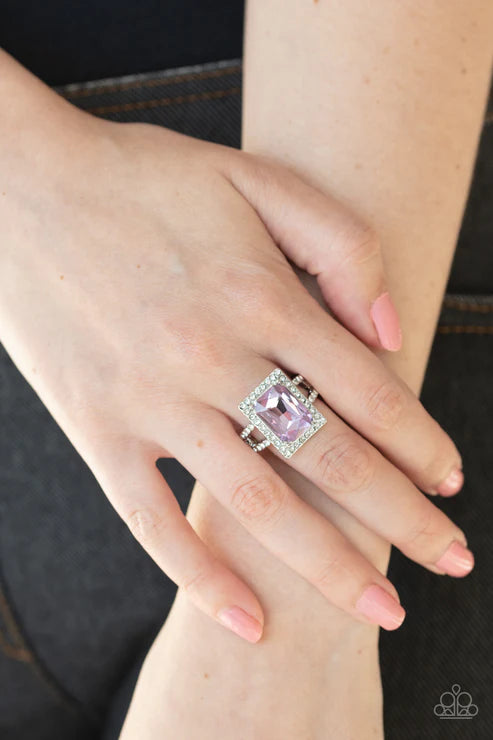 Paparazzi Jewelry  Paparazzi Ring ~ Crown Culture - Purple