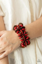 Load image into Gallery viewer, Paparazzi Caribbean Canopy - Red Bracelet
