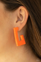 Load image into Gallery viewer, Paparazzi Earring ~ The Girl Next OUTDOOR - Orange
